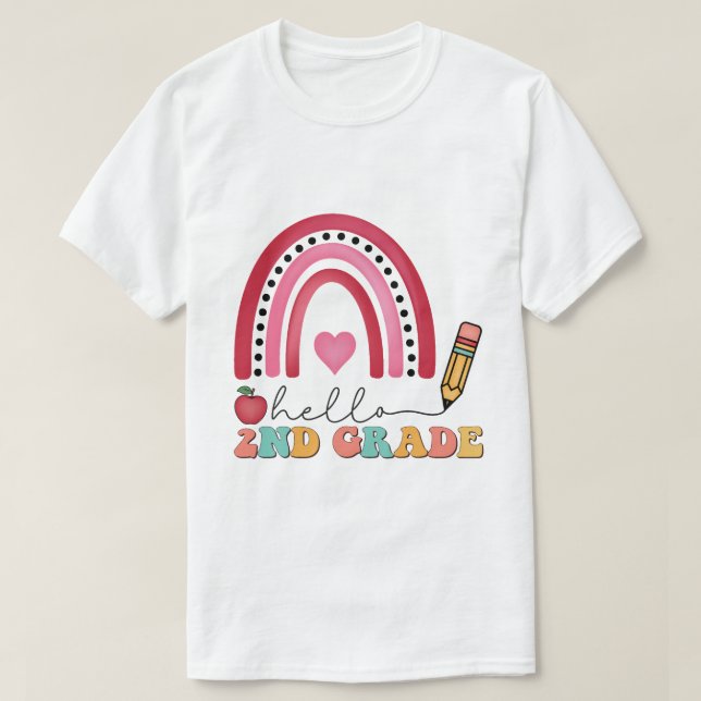 T-shirt École de deuxième année (Design devant)