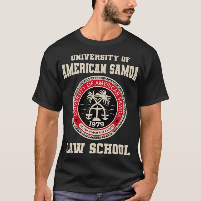 T-shirt École de droit de l'Université des Samoa américain (Devant)
