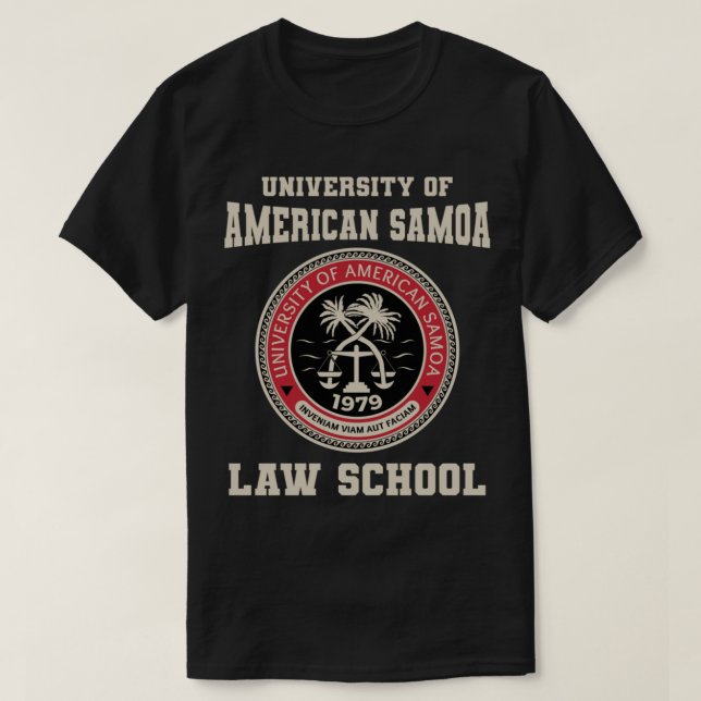 T-shirt École de droit de l'Université des Samoa américain (Design devant)