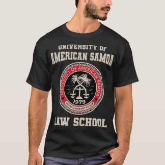 T-shirt École de droit de l'Université des Samoa américain
