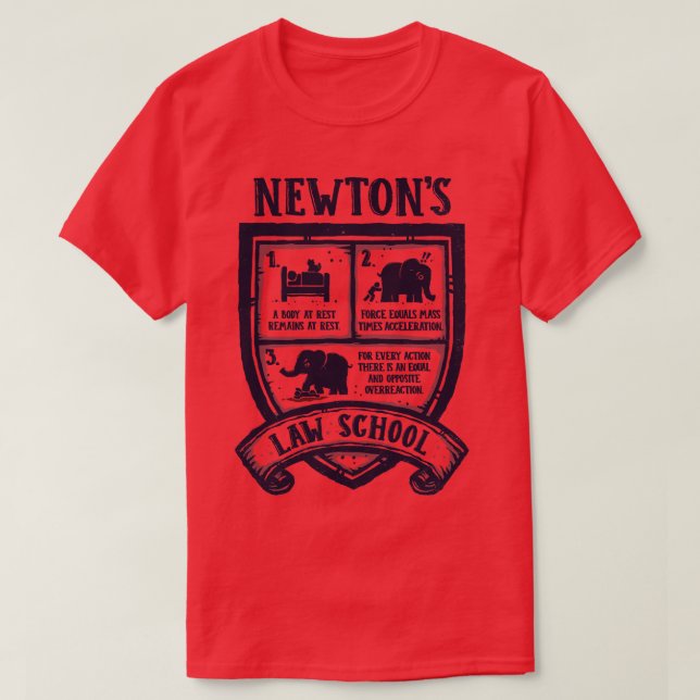 T-shirt École de droit de Newton (Design devant)