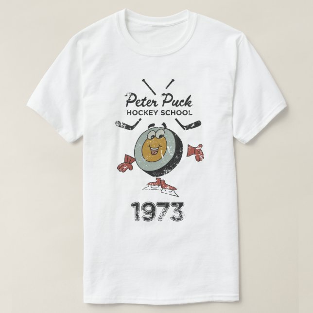 T-shirt École de hockey Peter Puck (Design devant)