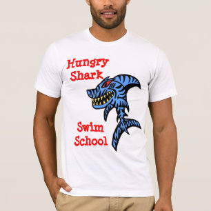 T-shirt École de natation de requin affamé
