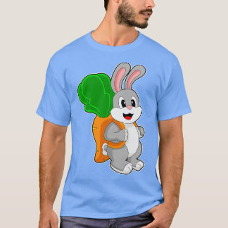 T-shirt École de sac à dos pour élèves de lapin