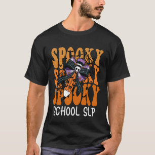 T-shirt École effrayante SLP École Halloween
