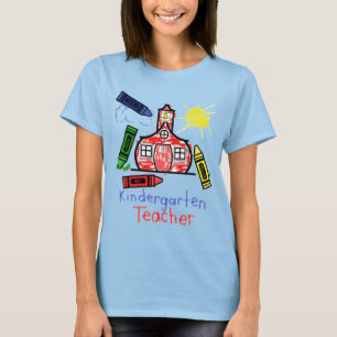 T-shirt École et crayon de chemise de l'institutrice