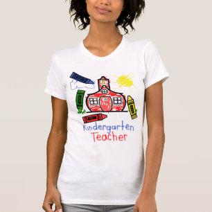 T-shirt École et crayon de chemise de l'institutrice