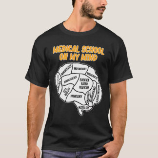 T-shirt École Médicale Sur L'Esprit Étudiants Docteur Grad