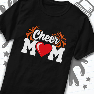 T-shirt École Pom-pom girl Squad Sports Fier Cheer Maman