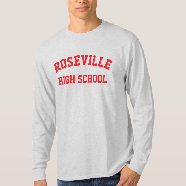 T-shirt école secondaire Roseville (Devant)