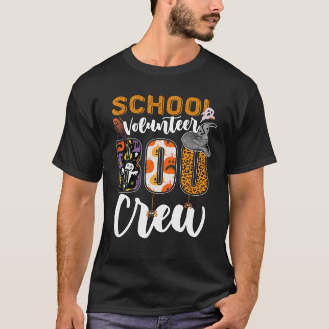 T-shirt École Volontaire Boo Crew Halloween Correspondance (Devant)