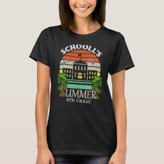 T-shirt Écoles pour l'été Dernier jour école 8e année T