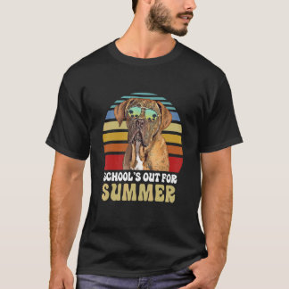 T-shirt Écoles Pour L'Été Dogues De Bordeaux Chien Teac