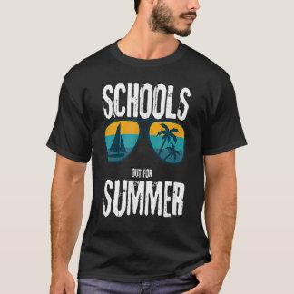 T-shirt Écoles Sorties Pour Été Dernier Jour De L'École Ré