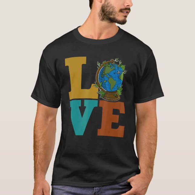 T-shirt Écologiste animaux de protection de l'environnemen (Devant)