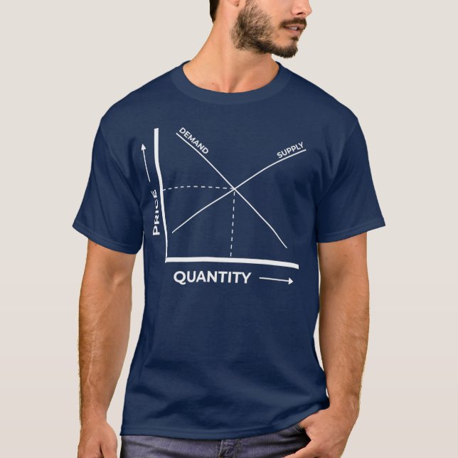 T-shirt Économie de l'offre et de la demande (Devant)