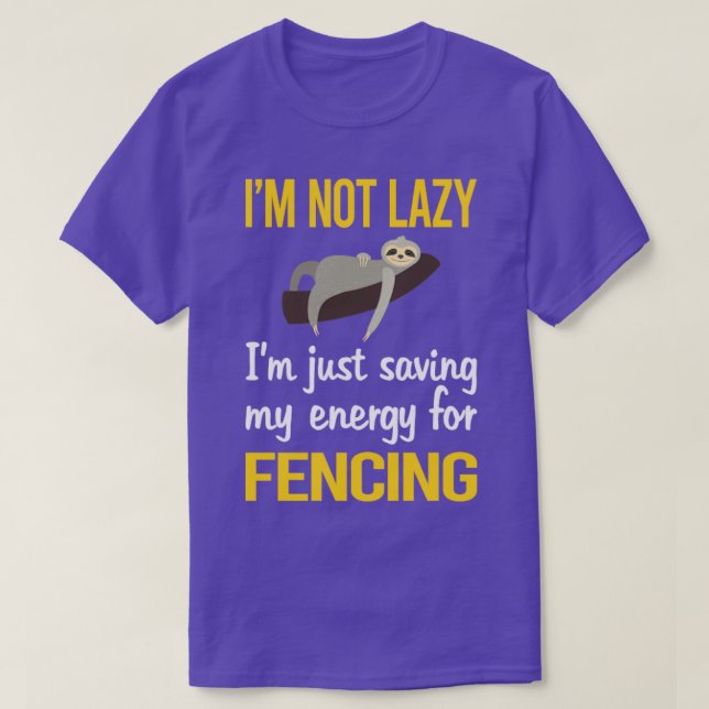T-shirt Économie D'Énergie Pour Le Fencer De Clôture (Design devant)