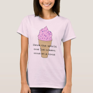 T-shirt Économies de crème glacée