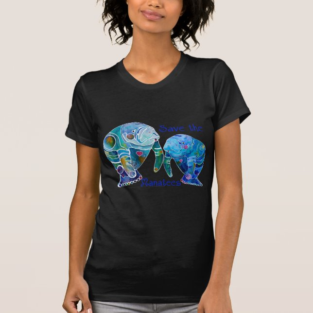 T-shirt Économies de la Floride les lamantins dans les (Devant)