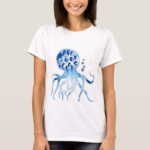 T-shirt Économies de poulpe notre art d'aquarelle de