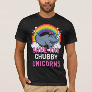 T-shirt Économies de rhinocéros l'arc-en-ciel magique de