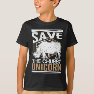 T-shirt Économies drôles le gros cru de rhinocéros de