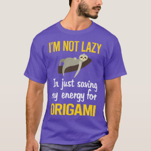 T-shirt Économiser De L'Énergie Pour L'Origami