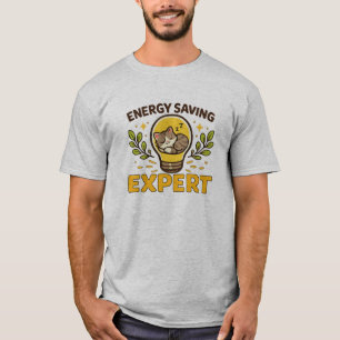 T-shirt Économiseur d'énergie expert en énergie drôle de c
