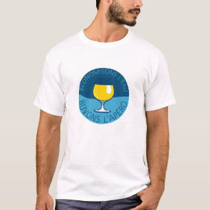 T-shirt economisons eau buvons apero pastis 51 alcool humo