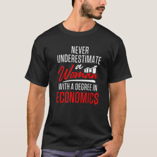 T-shirt Économiste Woman Power Business Économie DiplôméeG