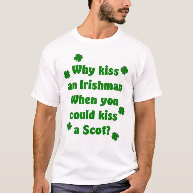 T-shirt Ecossais de combat de jour de St Patty (Devant)