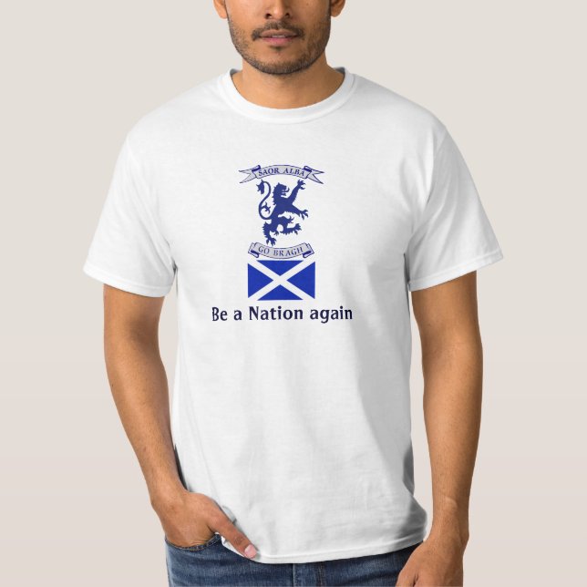 T-shirt écossais de Saltire de l'indépendance (Devant)