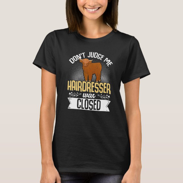T-shirt Écossais éleveur de bovins de la Highland (Devant)