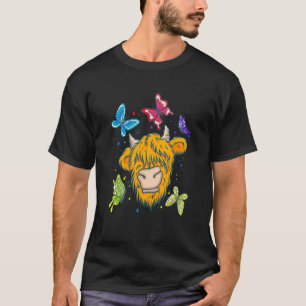 T-shirt Écossais Highland Vache Vache Vache Whisperer Agri