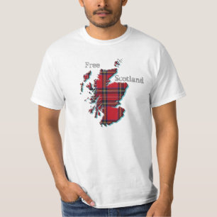 T-shirt écossais libre de carte de l'Ecosse