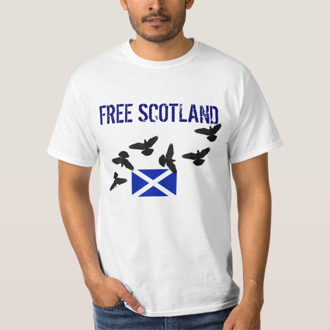 T-shirt écossais libre d'oiseaux de l'indépendance (Devant)