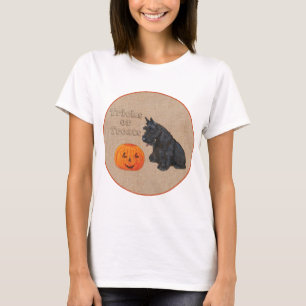 T-shirt Écossais Terrier Automne Design saisonnier