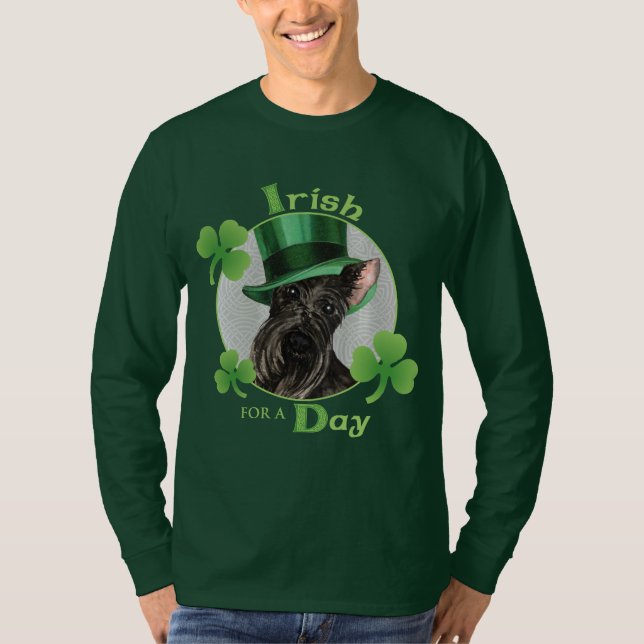 T-shirt Écossais Terrier du jour de St Patrick (Devant)