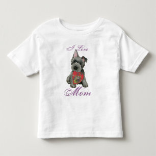 T-shirt écossais Terrier Heart Mom Toddler