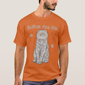 T-shirt Écossaise Fold Cats Famille des propriétaires de c
