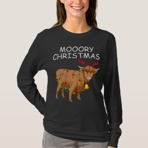 T-shirt Écossaise Highland Vache Cadeaux Femmes Moory Chri
