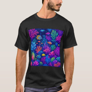T-shirt Écosystème sous-marin de récif corallien vibrant