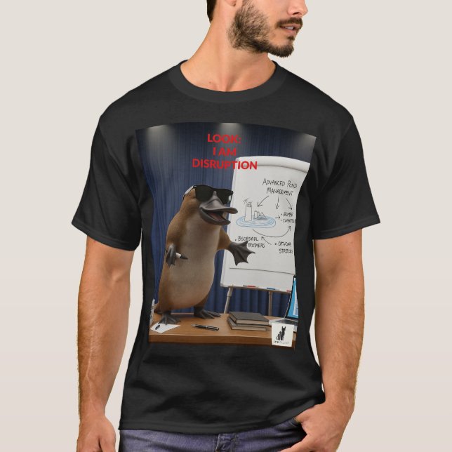T-shirt Écoute, Je Suis Perturbateur (Devant)