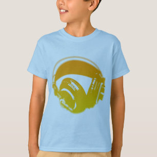 T-shirt Écouteurs du DJ - jockey de disque de musique