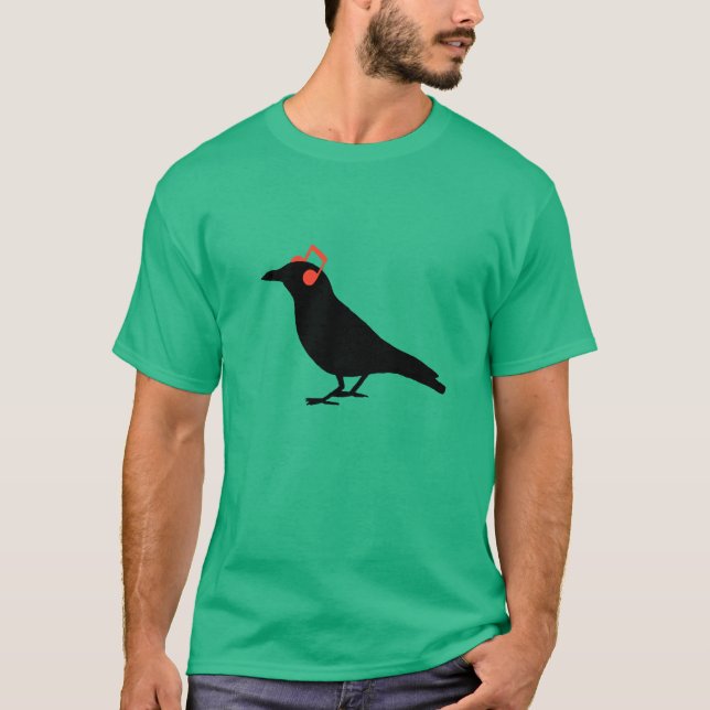 T-shirt Écouteurs Raven (Devant)