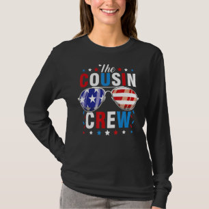 T-shirt Écran Cousin 4 juillet Drapeau américain correspon