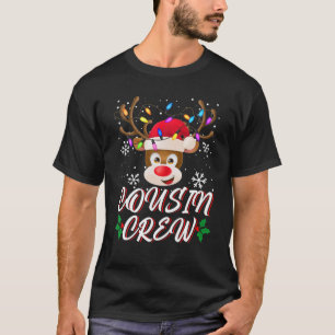 T-shirt Écran Cousin Reindeer Noël Santa Hat Correspondanc