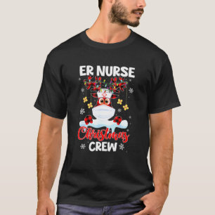 T-shirt Écran de Noël de l'infirmière de l'unité de soins 