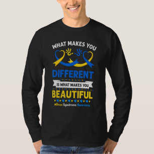 T-shirt Écran de sensibilisation au syndrome de Down T21 D