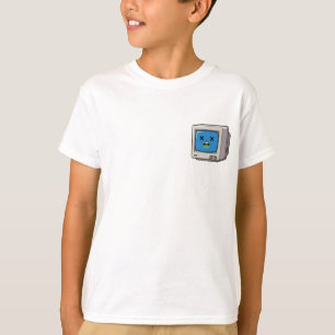 T-shirt Écran d'ordinateur mort avec des bugs pour enfants